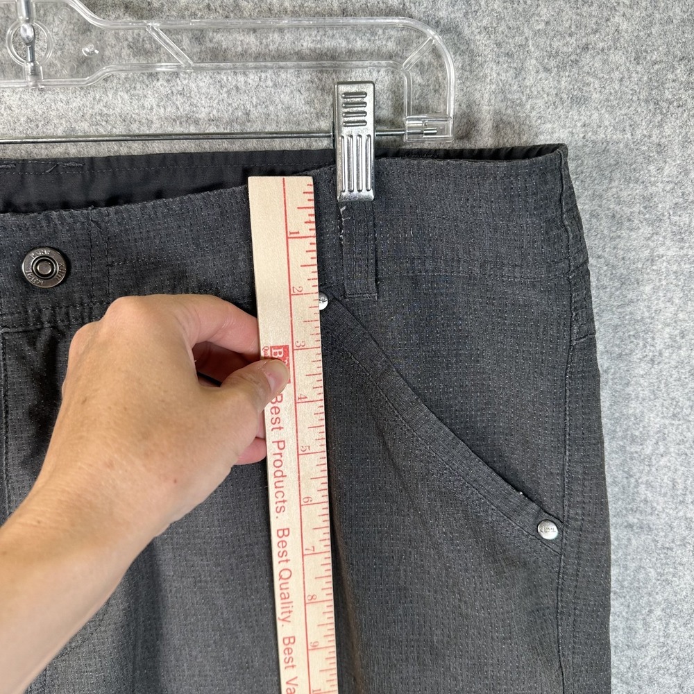 Kuhl Size 38 Mens Shorts Thin Gray Lightweight Zip Flat Front Hiking Pockets - Picture 11 of 12